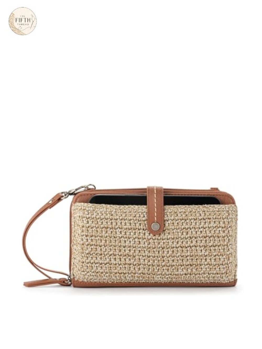 Hand-Crochet Smartphone Crossbody Purse with Wallet & Wristlet